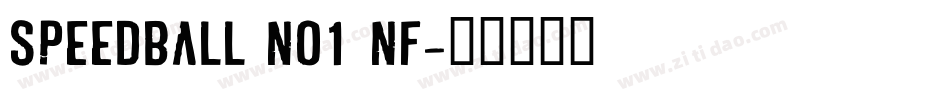 Speedball No1 NF字体转换